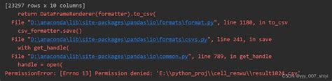 Ethereum: PermissionError: [Errno 13] Permission denied with Binance API (python)
